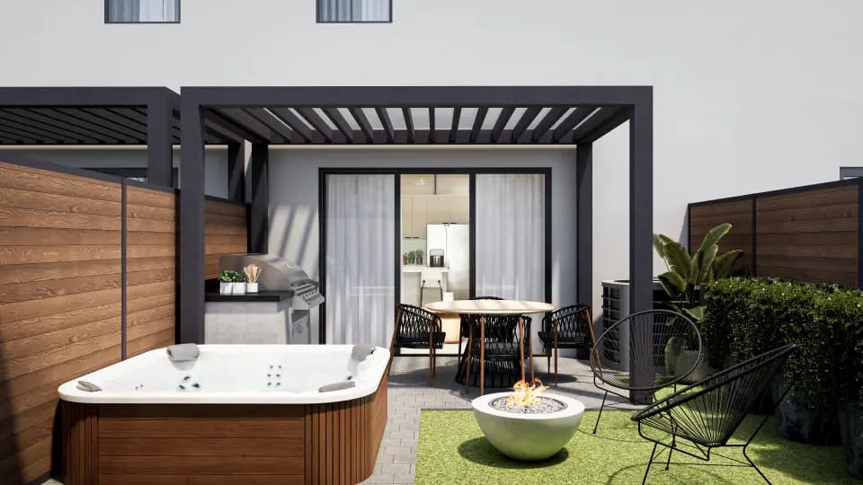 Garden privativo com jacuzzi